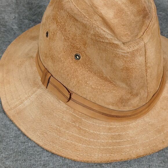 Sima International Men Vintage 100% Suede‎ Made in USA Trimmed Hat Fedora Size M - Picture 3 of 16